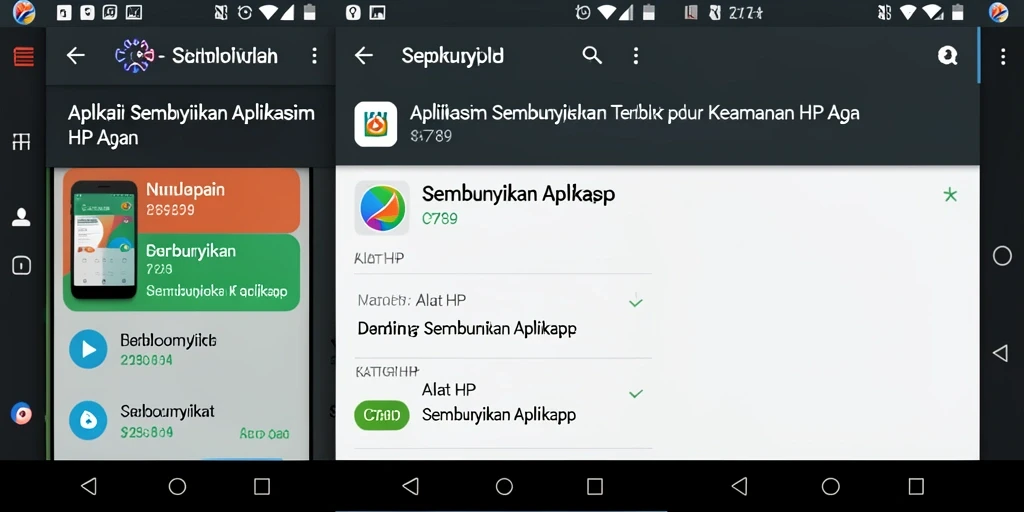 Antarmuka C789 menampilkan berbagai aplikasi yang disembunyikan dengan tampilan sederhana.