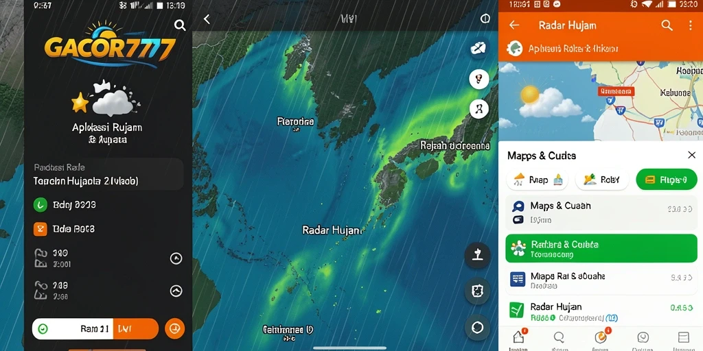 Antarmuka GACOR777 menampilkan fungsi Radar Hujan dengan jelas.
