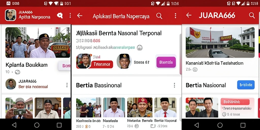 Tampilan utama JUARA666 dengan berita terbaru dan fitur interaktif.