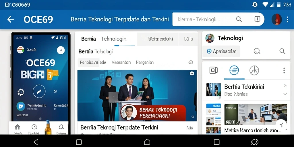 Antarmuka OCE69 yang modern dan mudah dipahami.