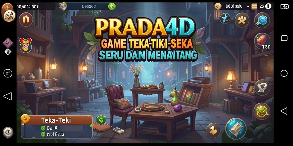 Tampilan antarmuka PRADA4D yang penuh warna dan menarik.
