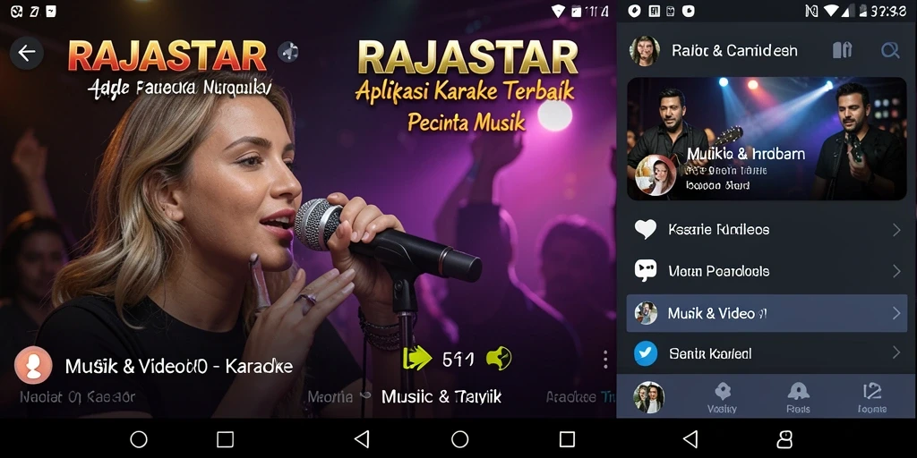 Tampilan antarmuka RAJASTAR yang menarik dan mudah digunakan.